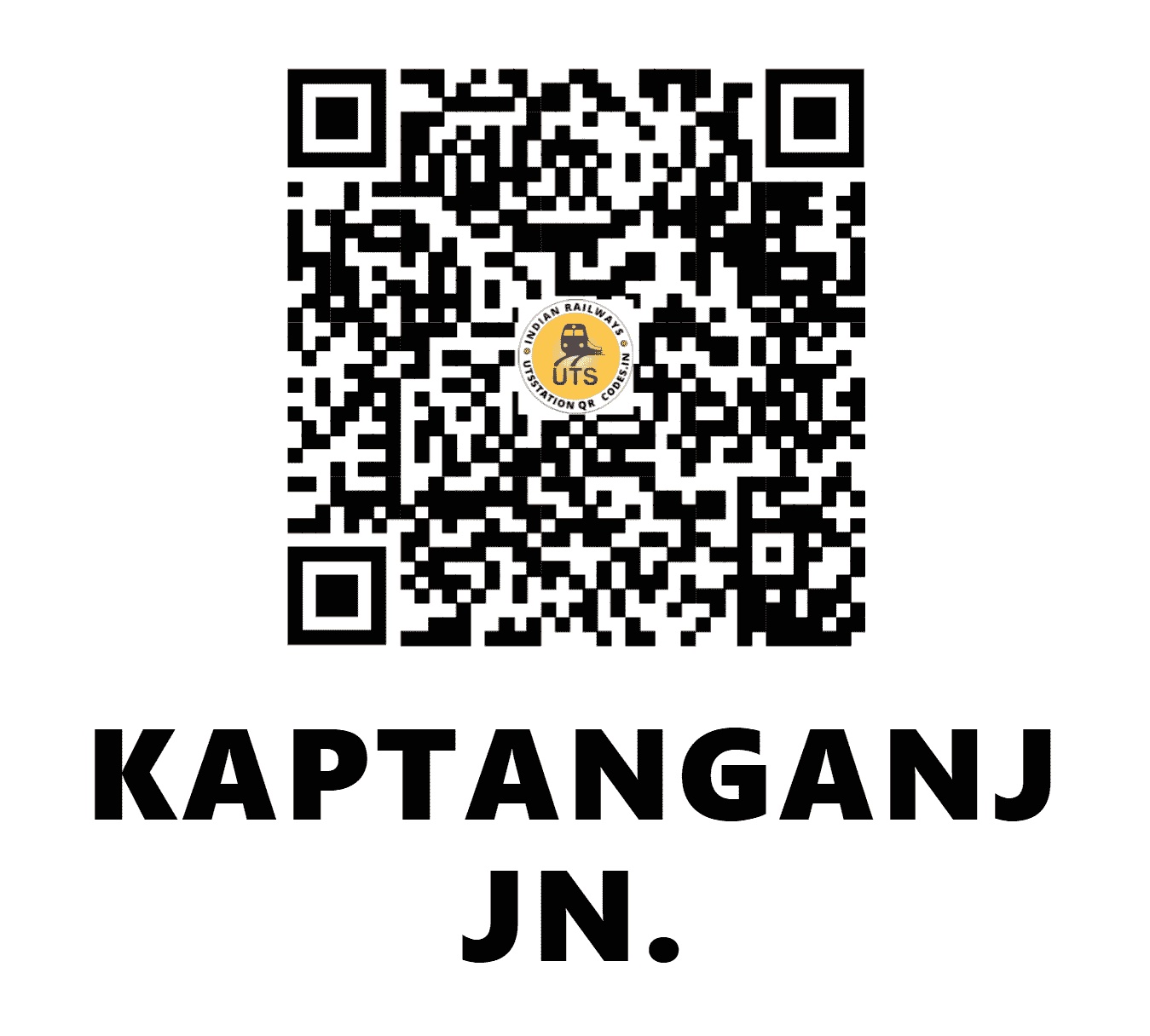 UTS QR Code for KAPTANGANJ JN. - CPJ - NE (UTTAR PRADESH)